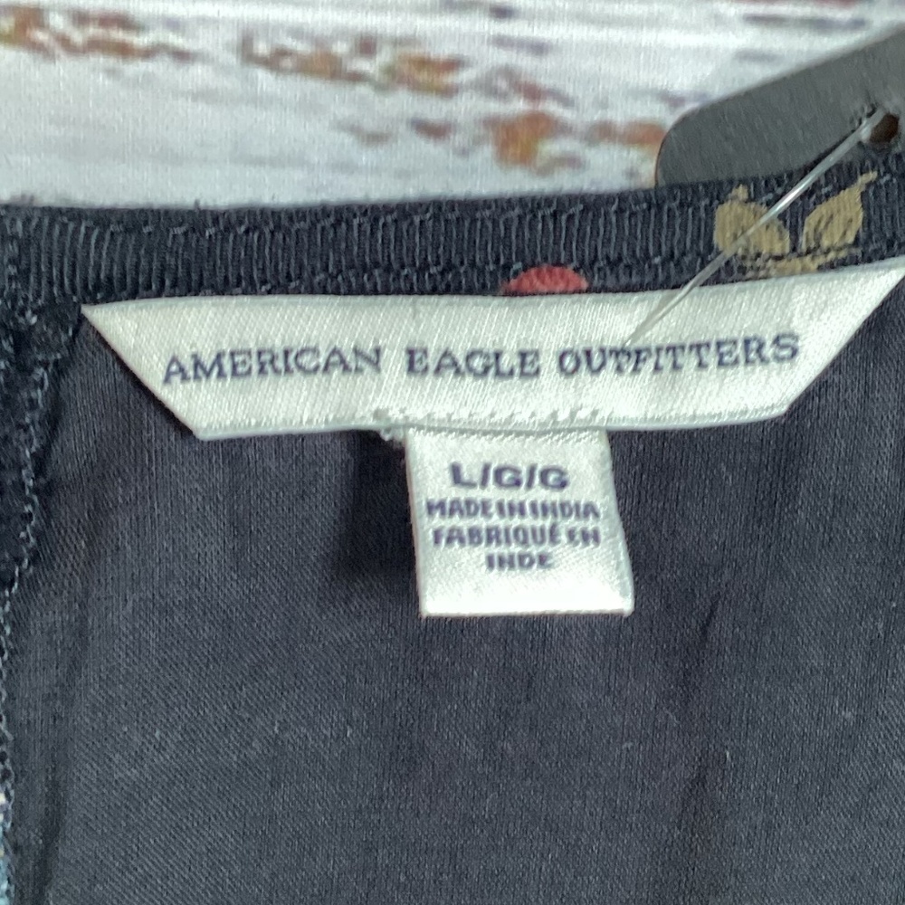 32. American Eagle Black Mini Dress EUC Size Large - Picture 6 of 6